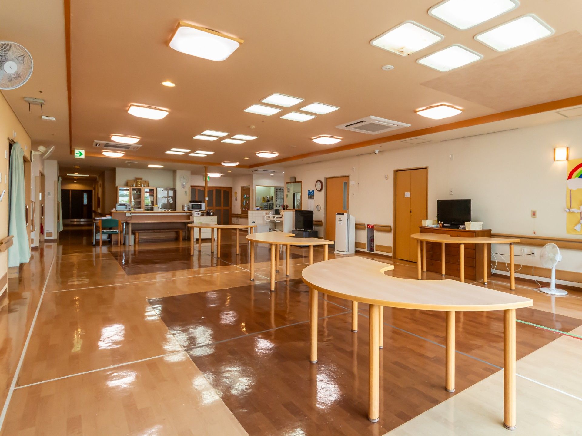広々とした共有スペース
