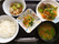 彩り豊かな食事の盛り付け