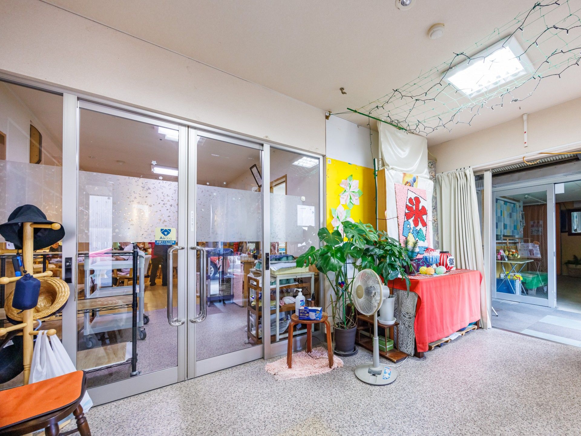 明るいエントランス