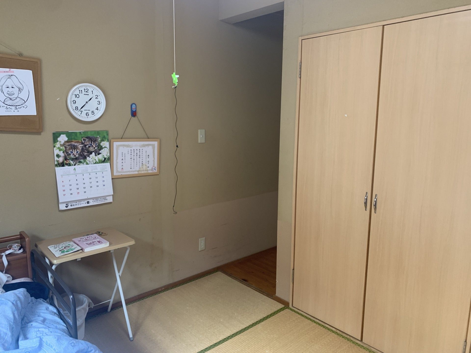 落ち着いた和室の一角