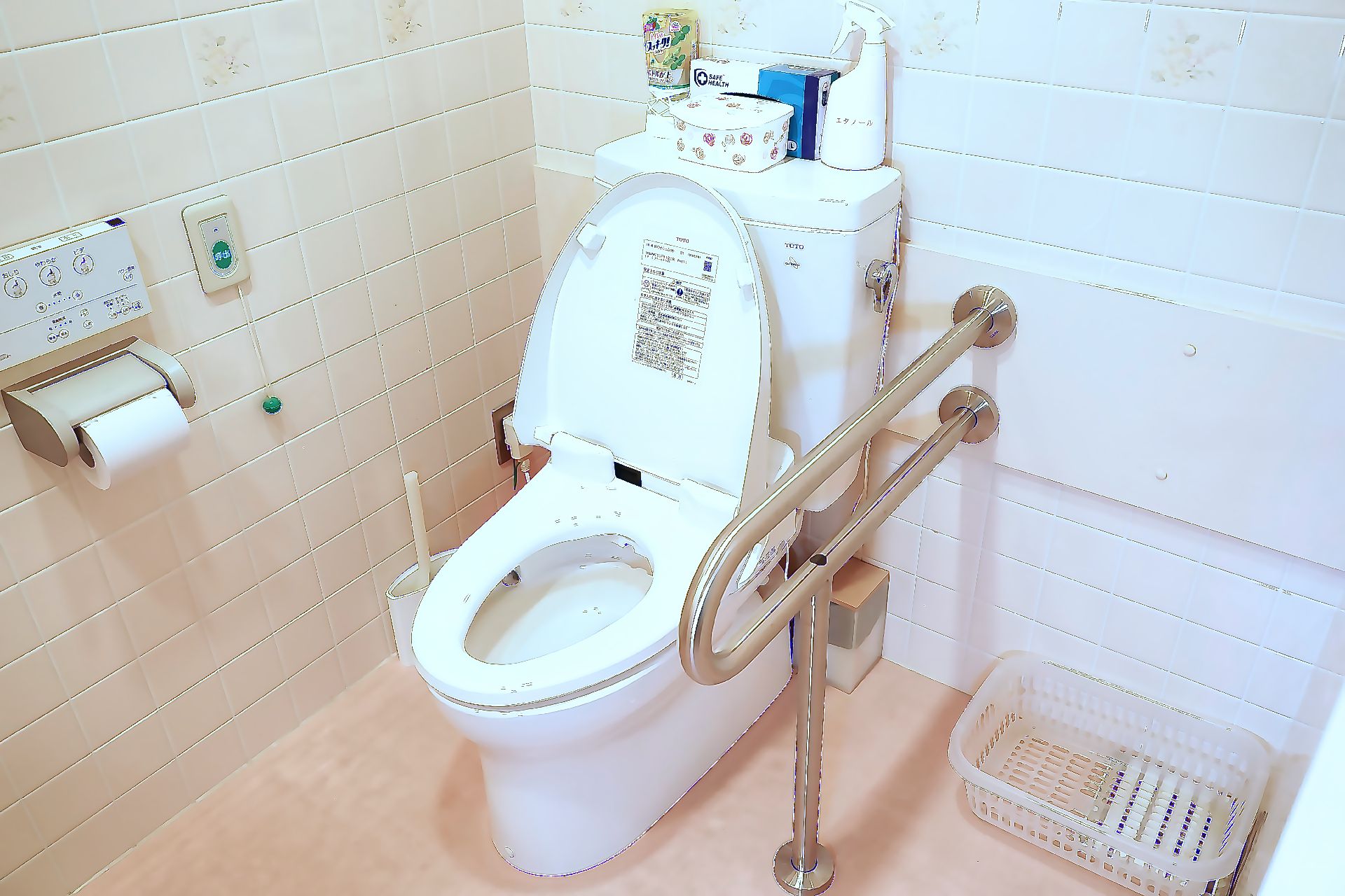 安全対策が行われたトイレ