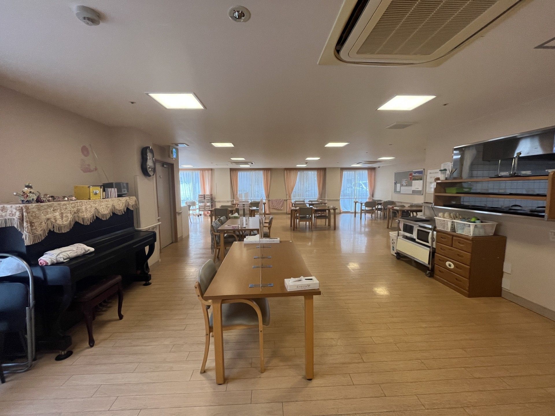 広々とした共有スペース