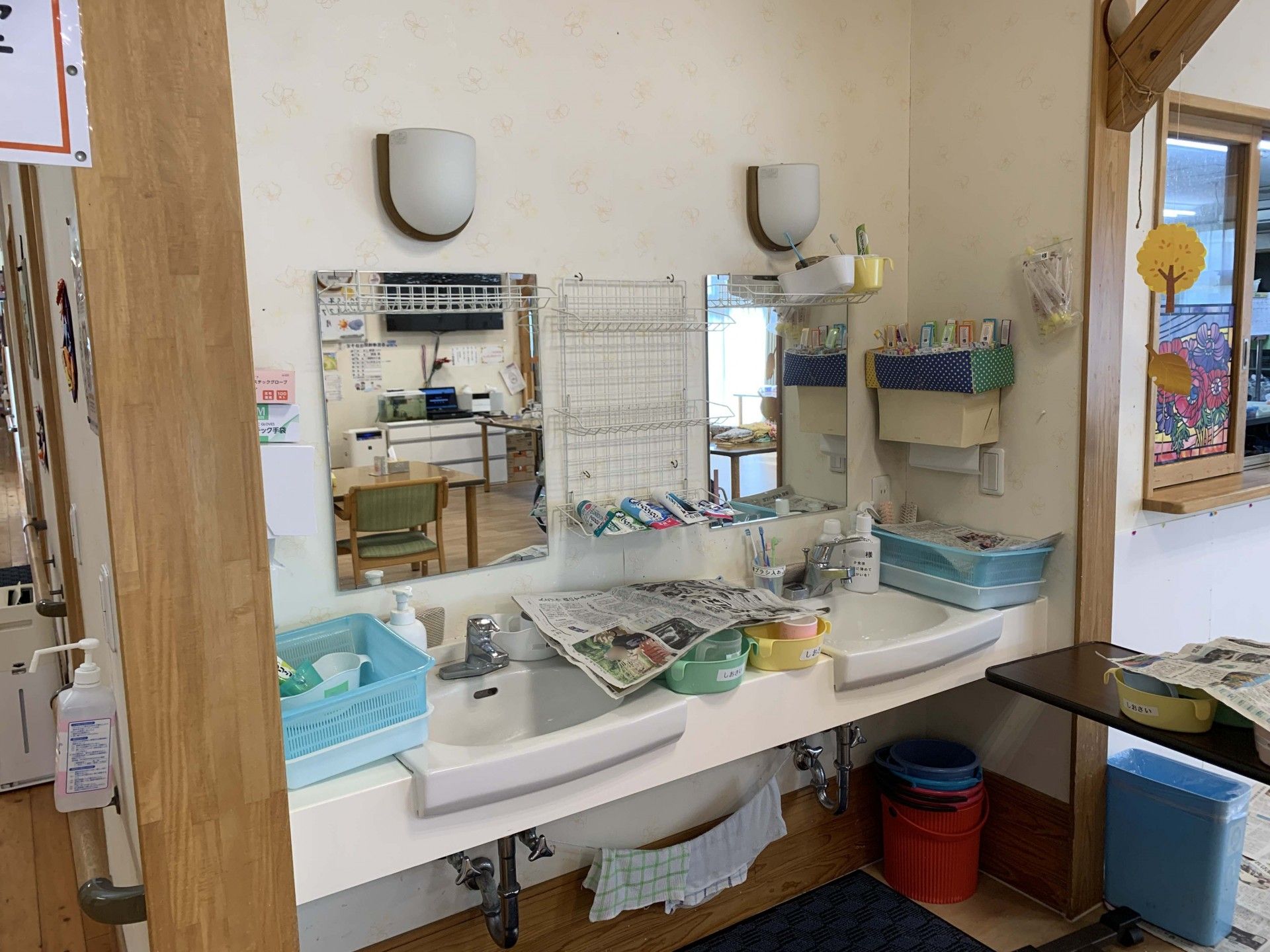 清潔な洗面スペース