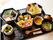 和風の食事セット配置