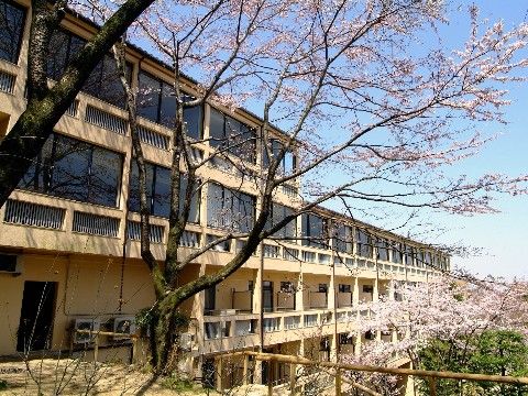 咲き誇る季節の花を前面にベランダを完備している施設外観
