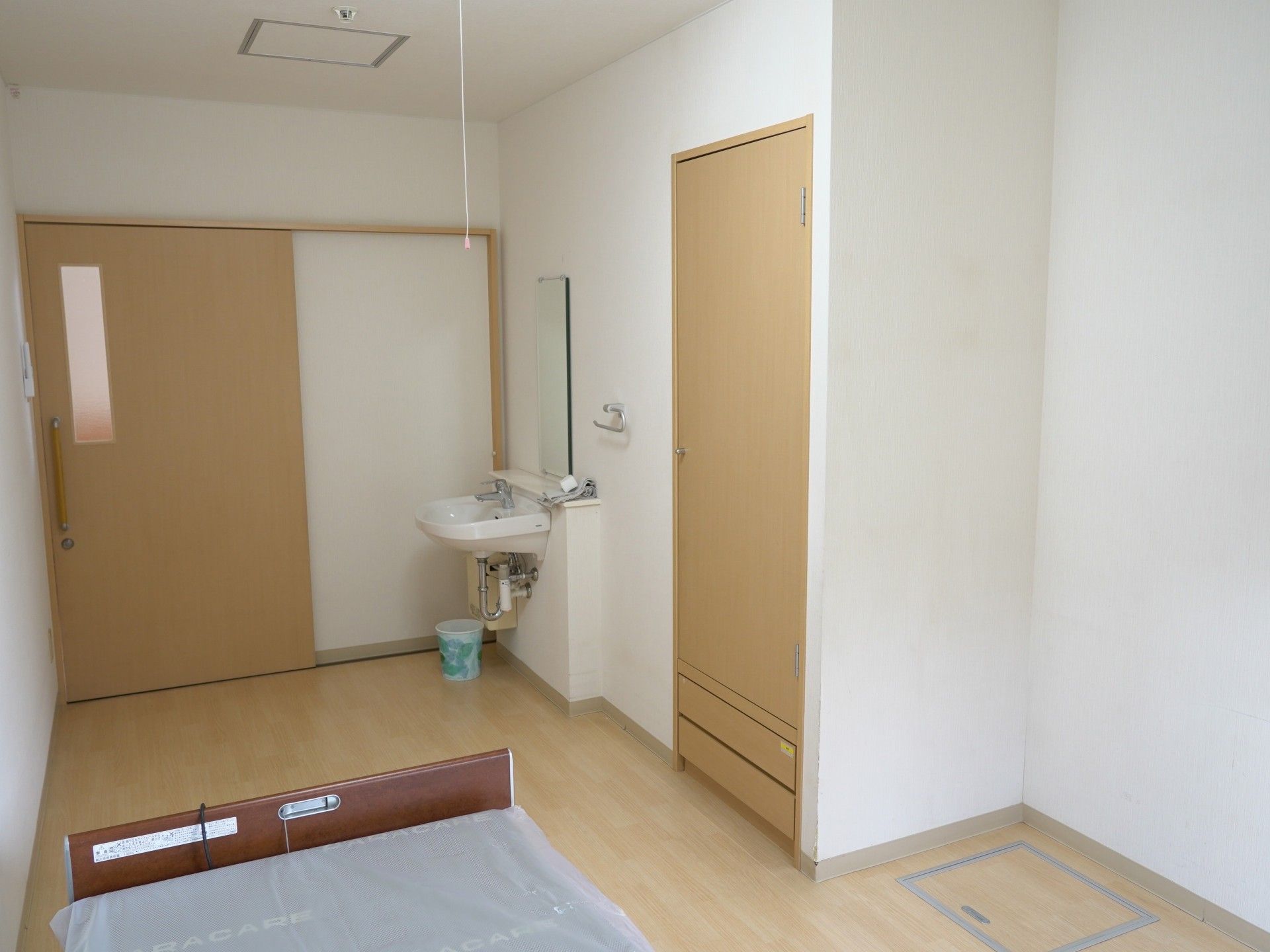 清潔な個室の一角