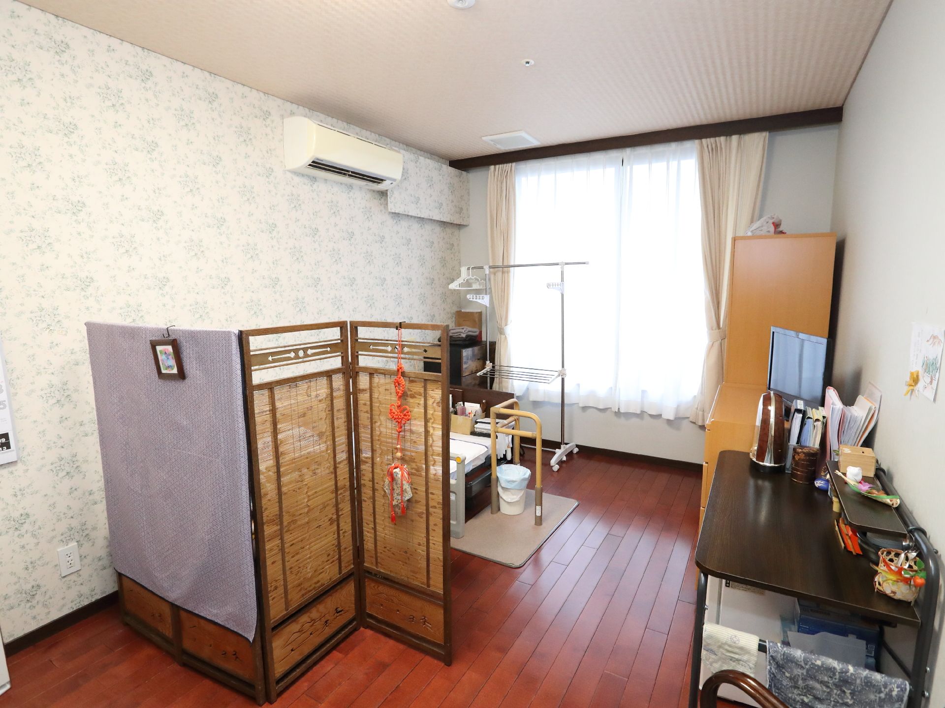 エアコンが設置された居室