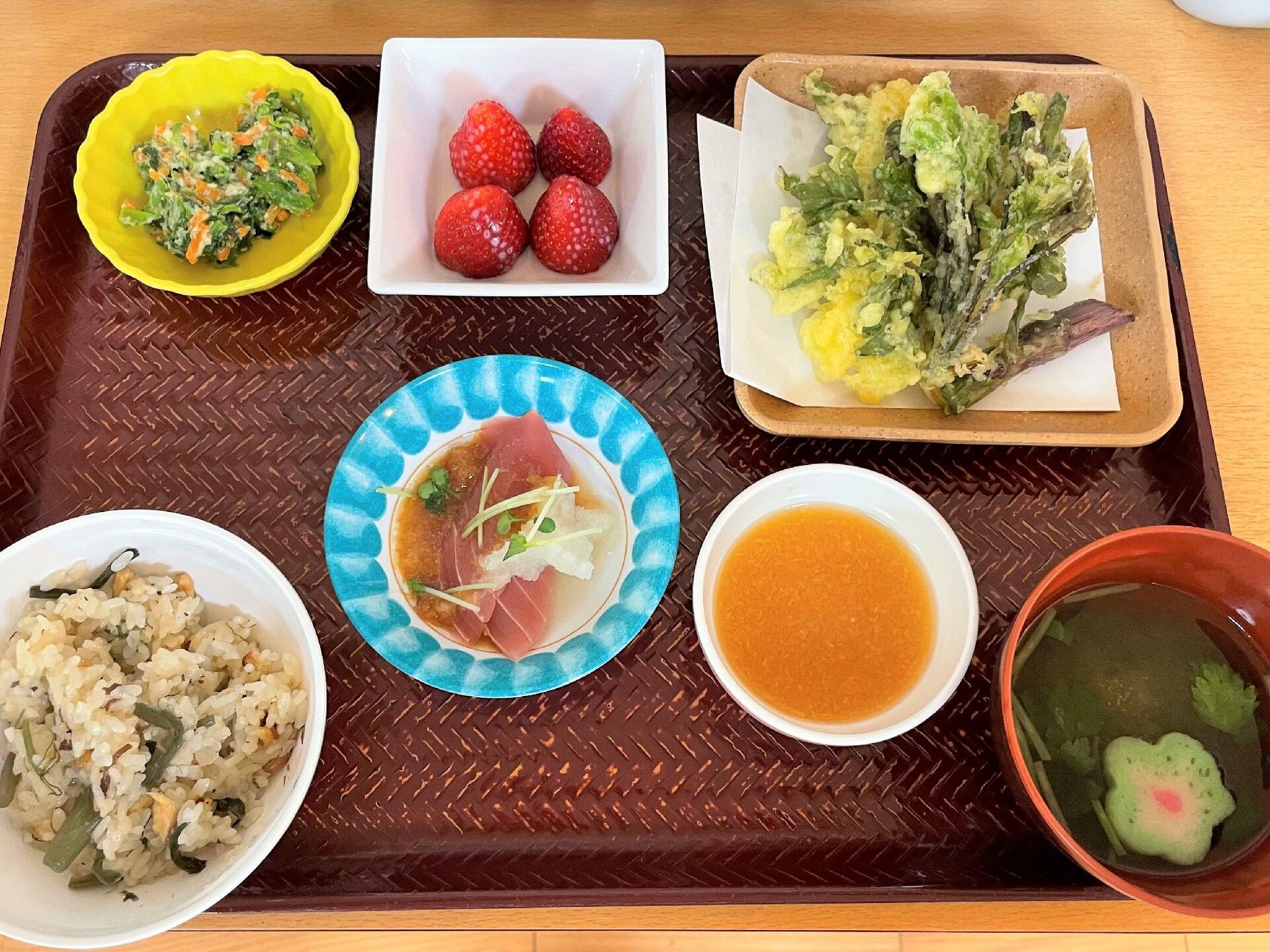 バランスの取れた食事提供