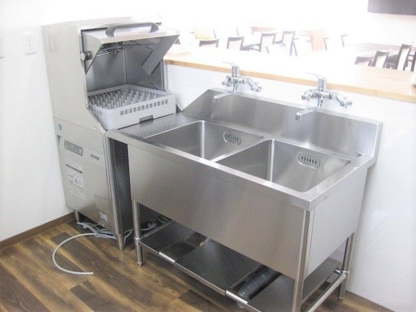 食洗器やシンクはきれいに掃除がされていて、衛生的。