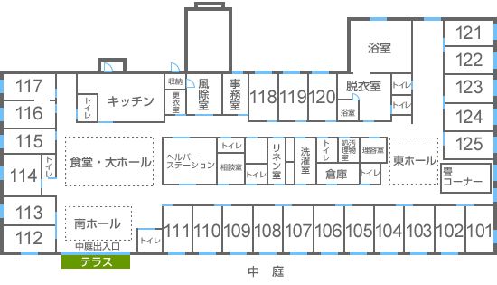施設の間取り図