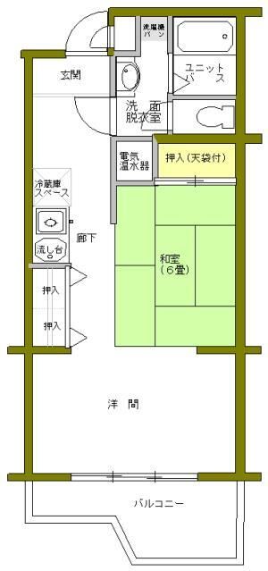 有料老人ホーム 志木シルバーハイツ第一のAタイプの間取り図