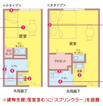 フィオレ・シニアレジデンス茨木の間取りの間取り図