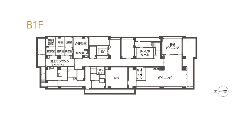 チャームプレミアグラン松濤のＢ1Ｆのフロアマップ