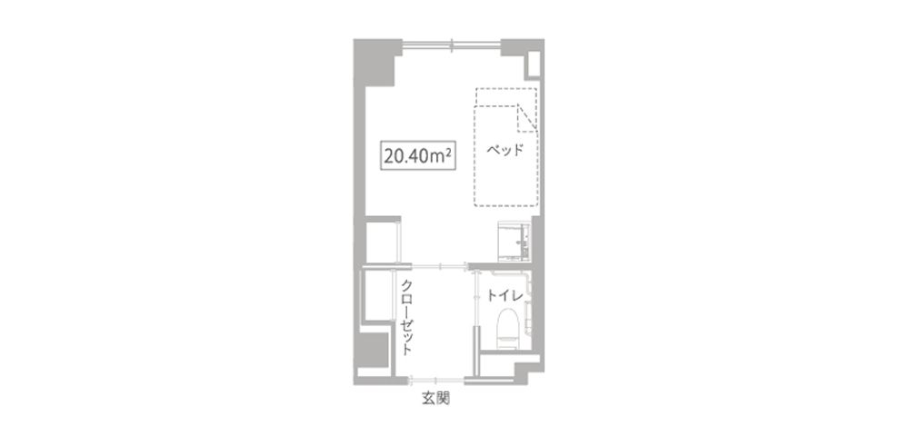 チャームプレミアグラン松濤の居室の間取り図