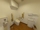 バリアフリー設計のトイレスペース