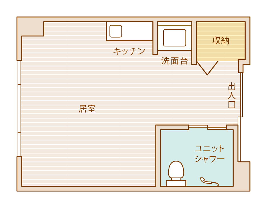 居室の間取り図