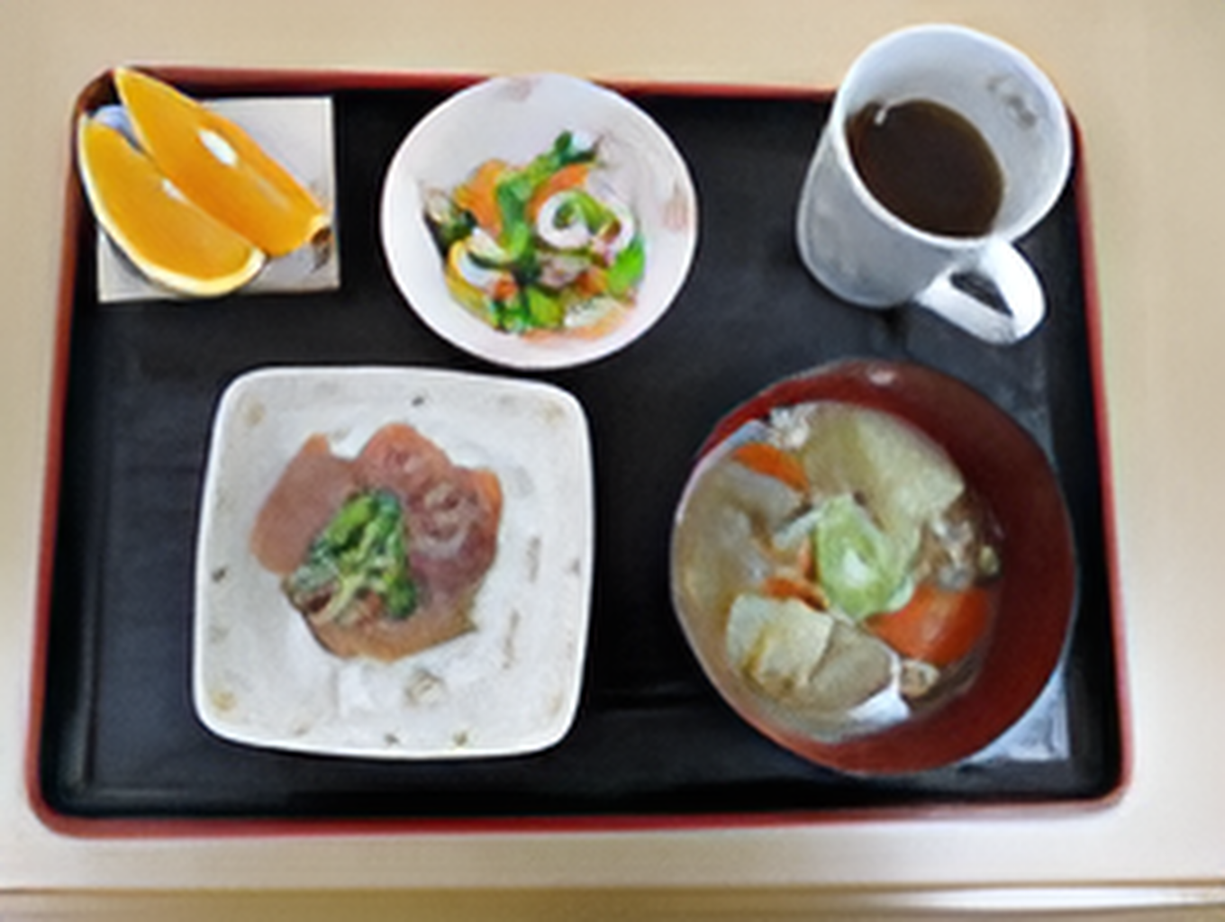 栄養バランスの整った朝食