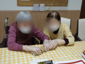 楽しい共同作業の様子