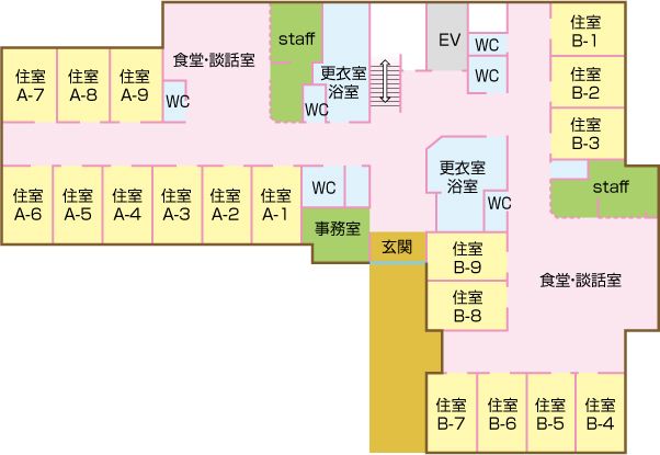 れもんの樹のフロアマップ1のフロアマップ