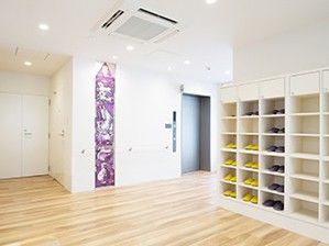 明るいエントランス