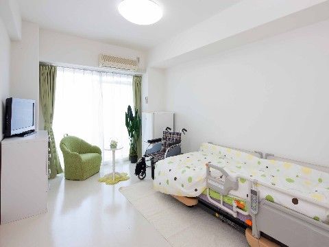ソーシャルコート藤原台北町の居室。居室は全て完全個室制となっておりますので、毎日をご自宅のようにお過ごしいただけます。