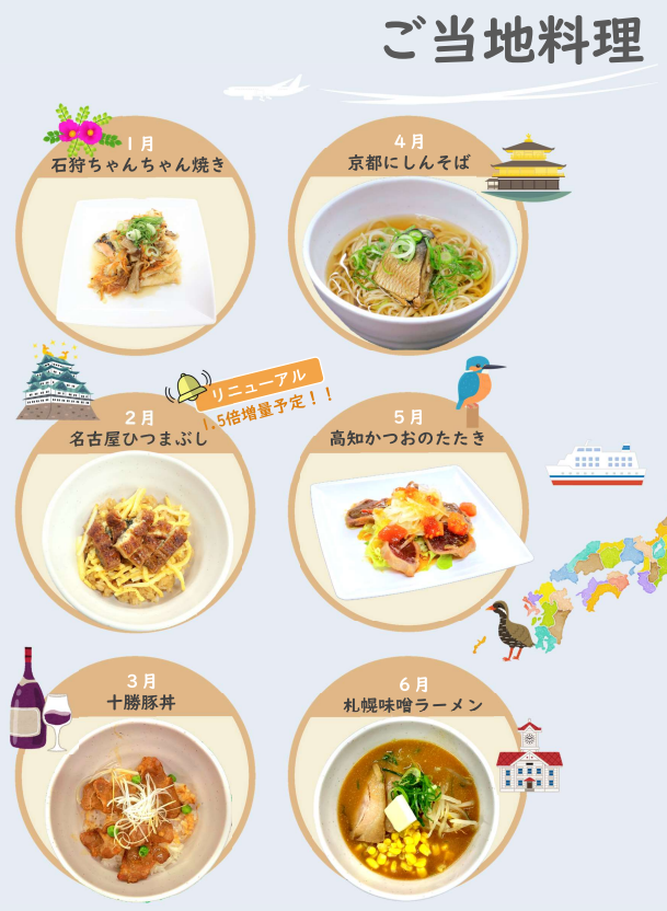 月ごとのご当地料理