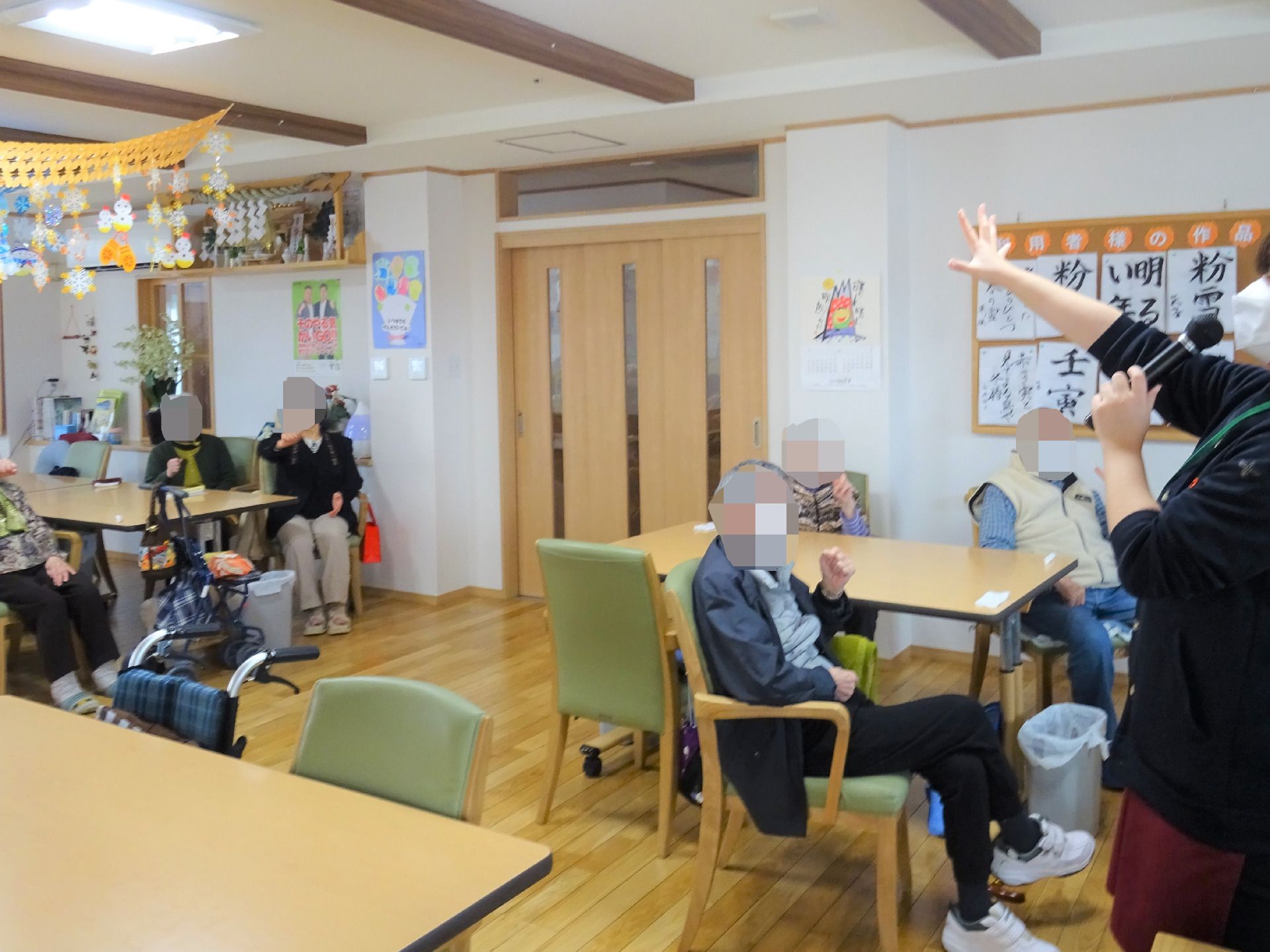レクリエーション中の居室