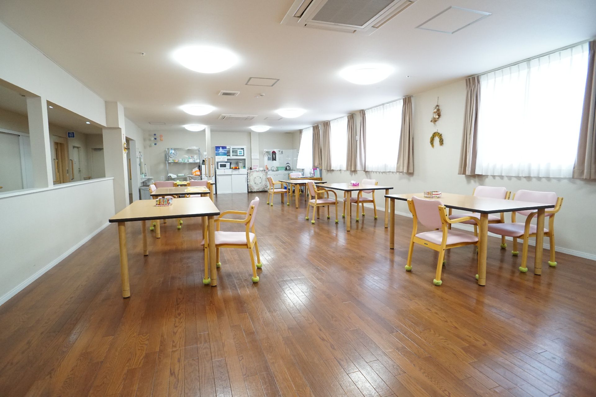 キッチンが併設されている共有スペース