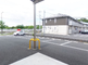 介護施設の駐車場と入り口