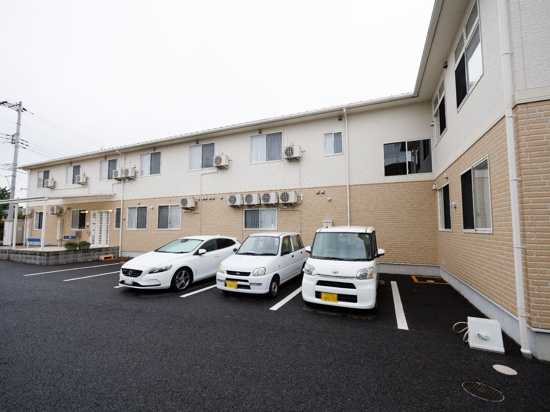 安全に乗降できる駐車場
