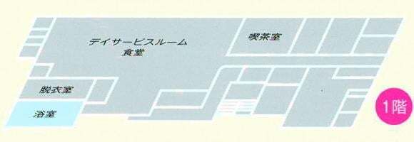 リリーブ東郷の1階のフロアマップ