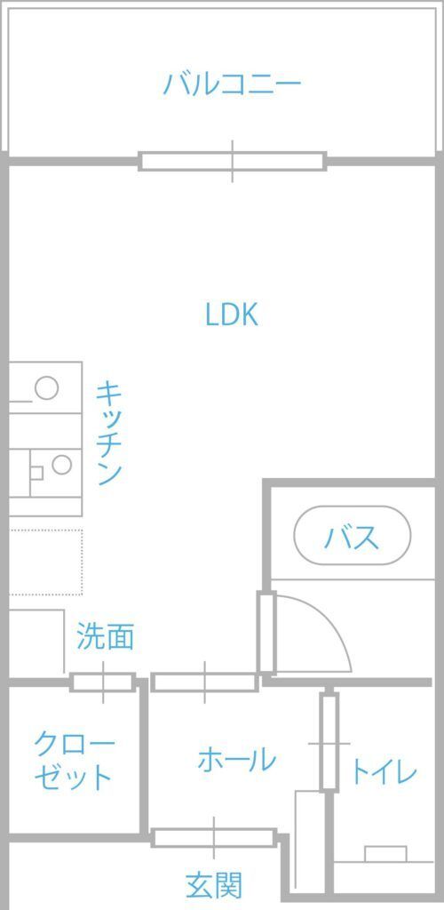 タウンコートのぞみのA-TYPEの間取り図