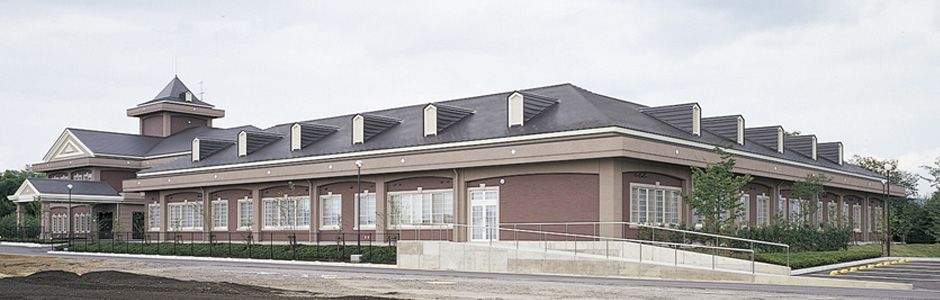 ゆったりとした建物外観