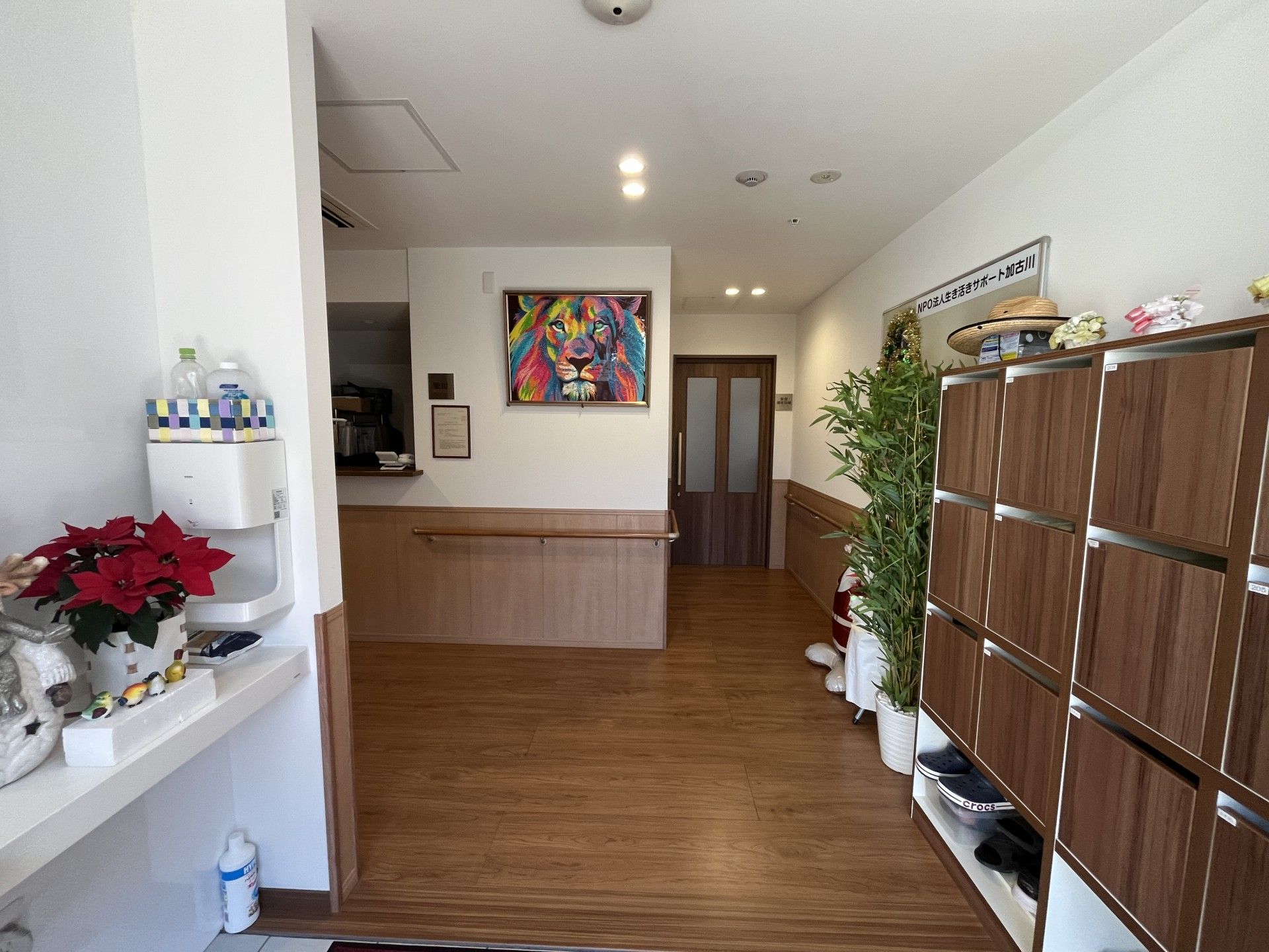 温かみのある廊下