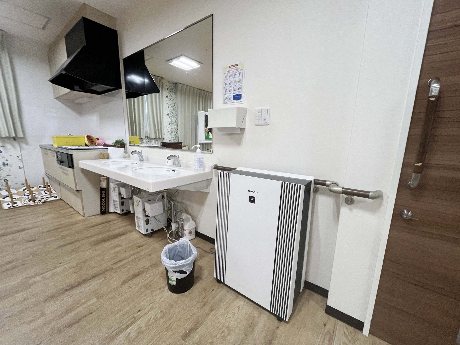 清潔な洗面スペース