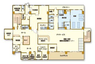 こもれび泉田の1Ｆのフロアマップ