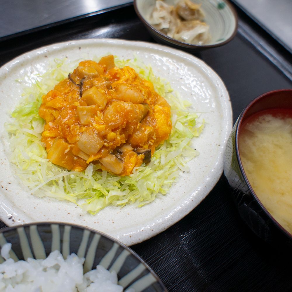 栄養満点の手作り定食