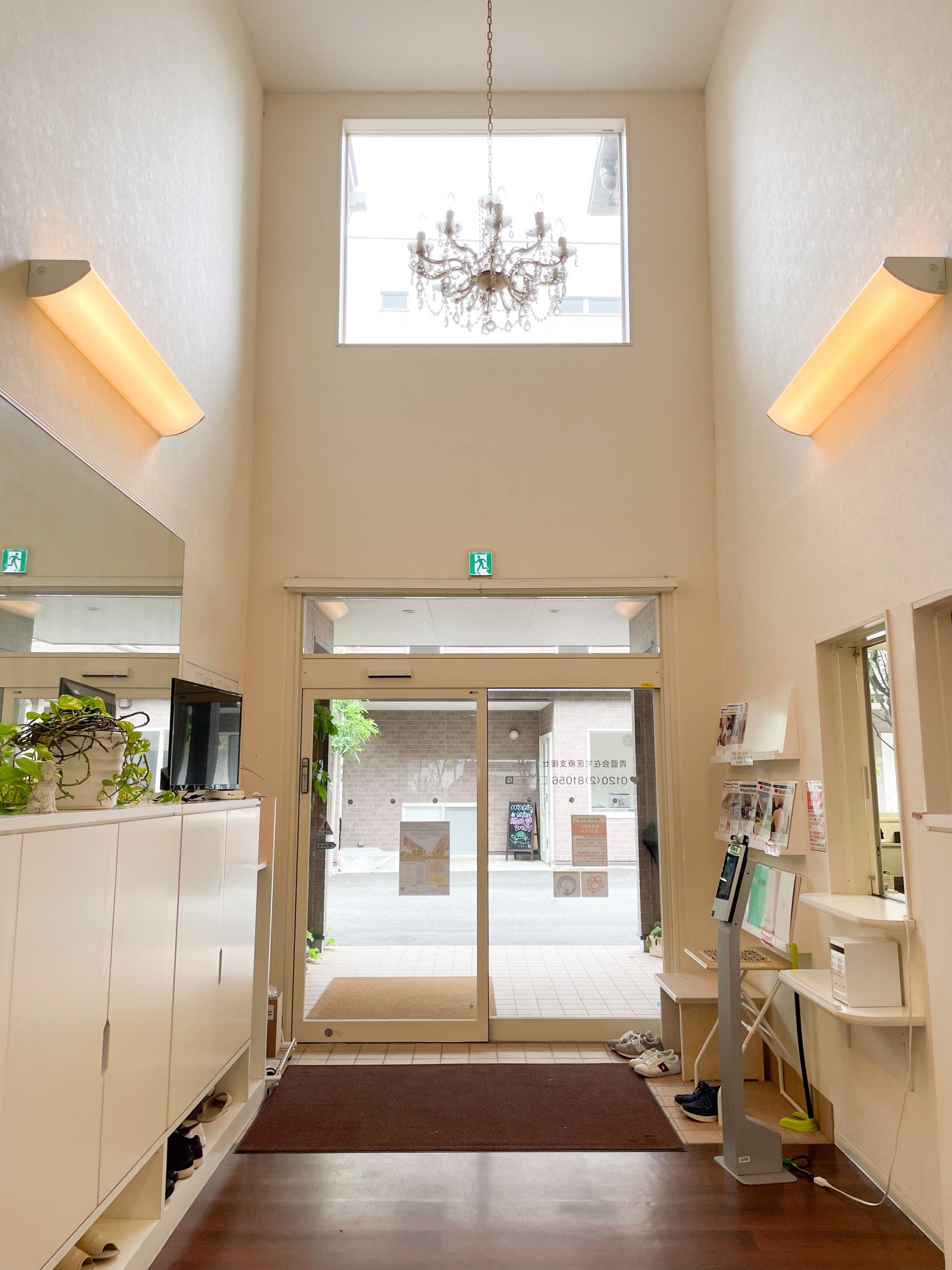 開放感のあるエントランス