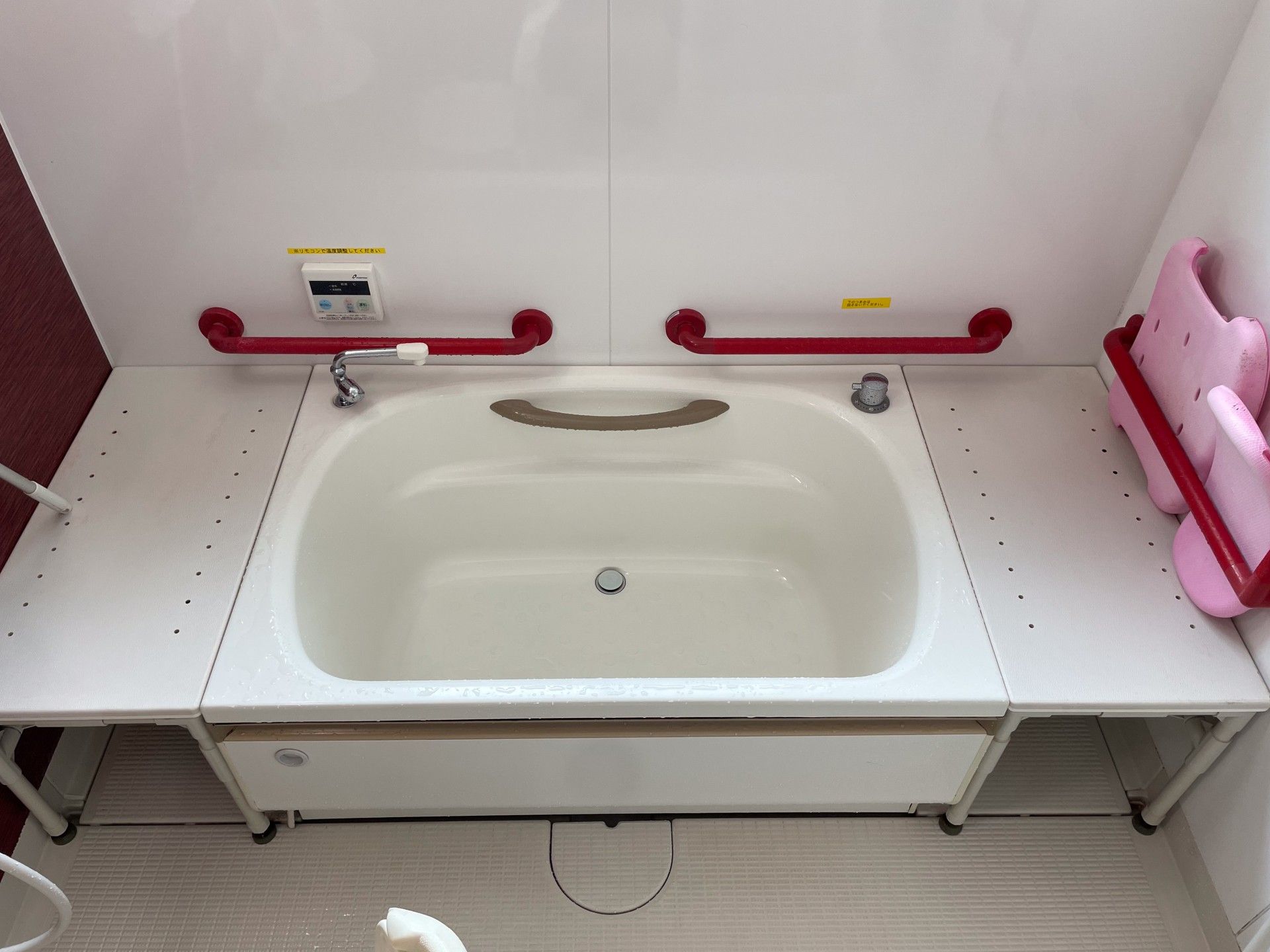 安全な浴室設備