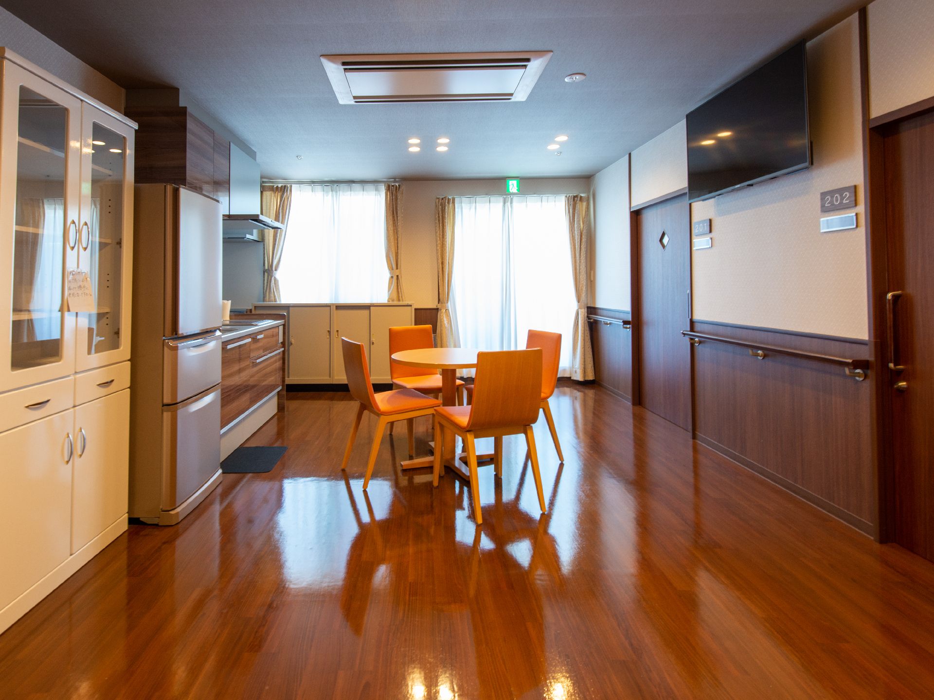 談話スペースのある高齢者向け住宅
