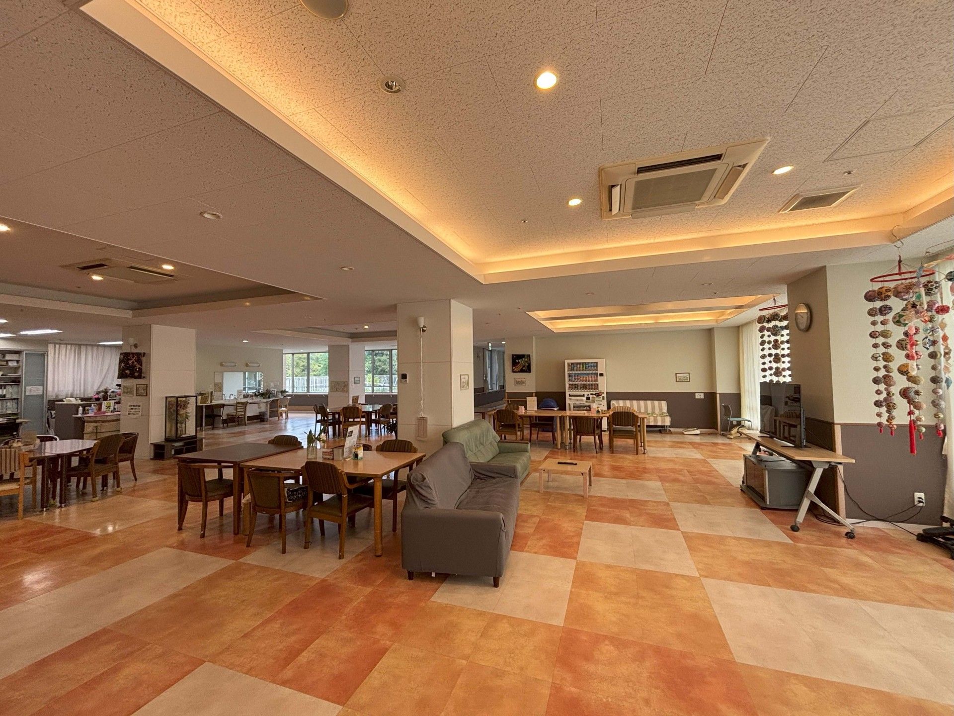 広々とした共有スペース