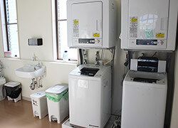 清潔な洗濯設備