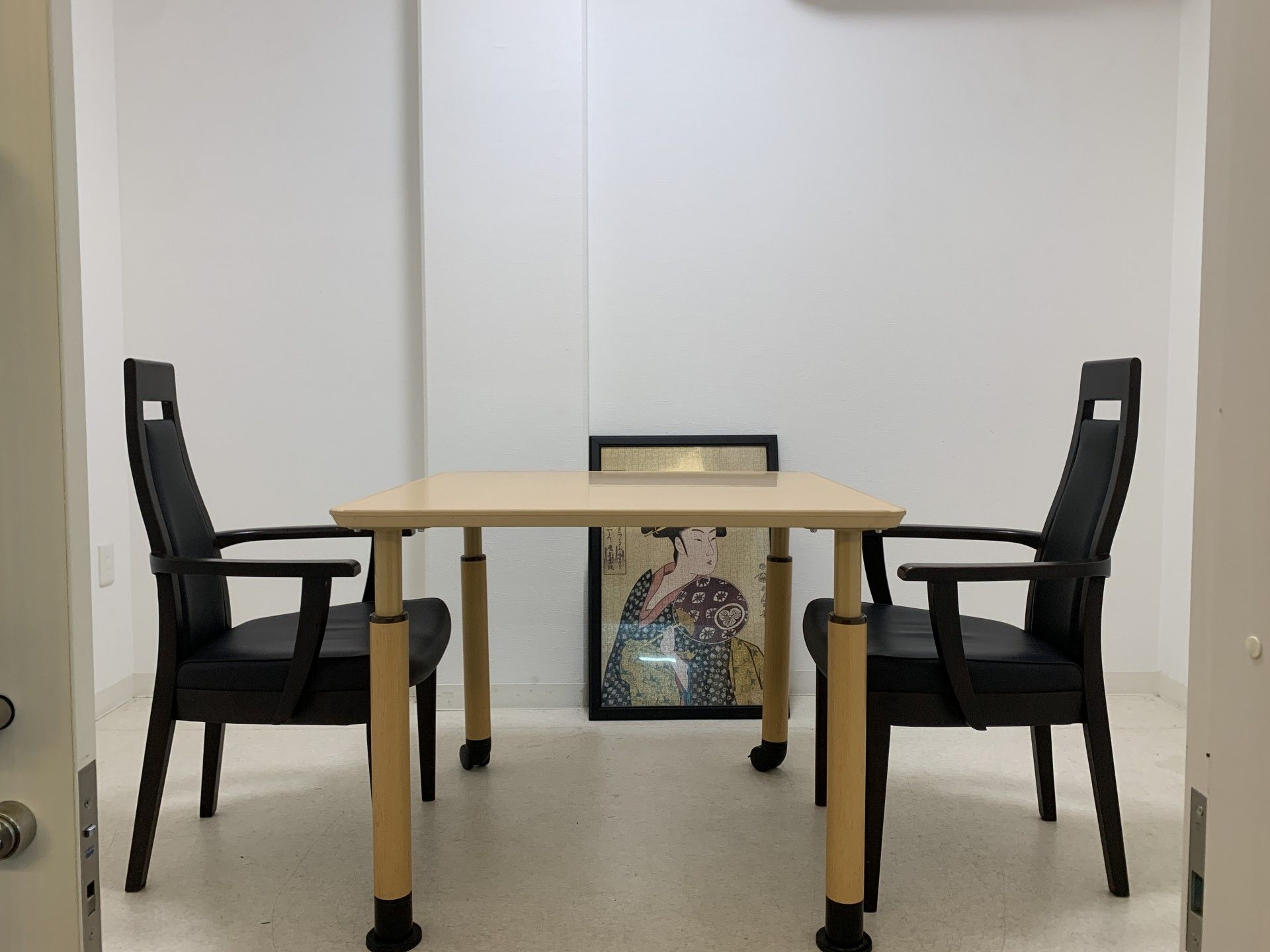 落ち着いた相談スペース