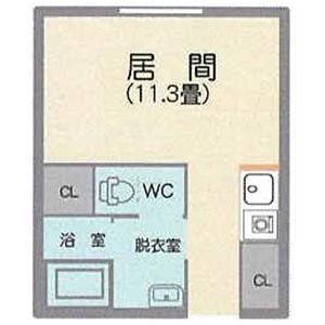 居間の間取り図
