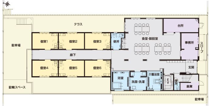 フォーユー堺東山のフロアマップのフロアマップ
