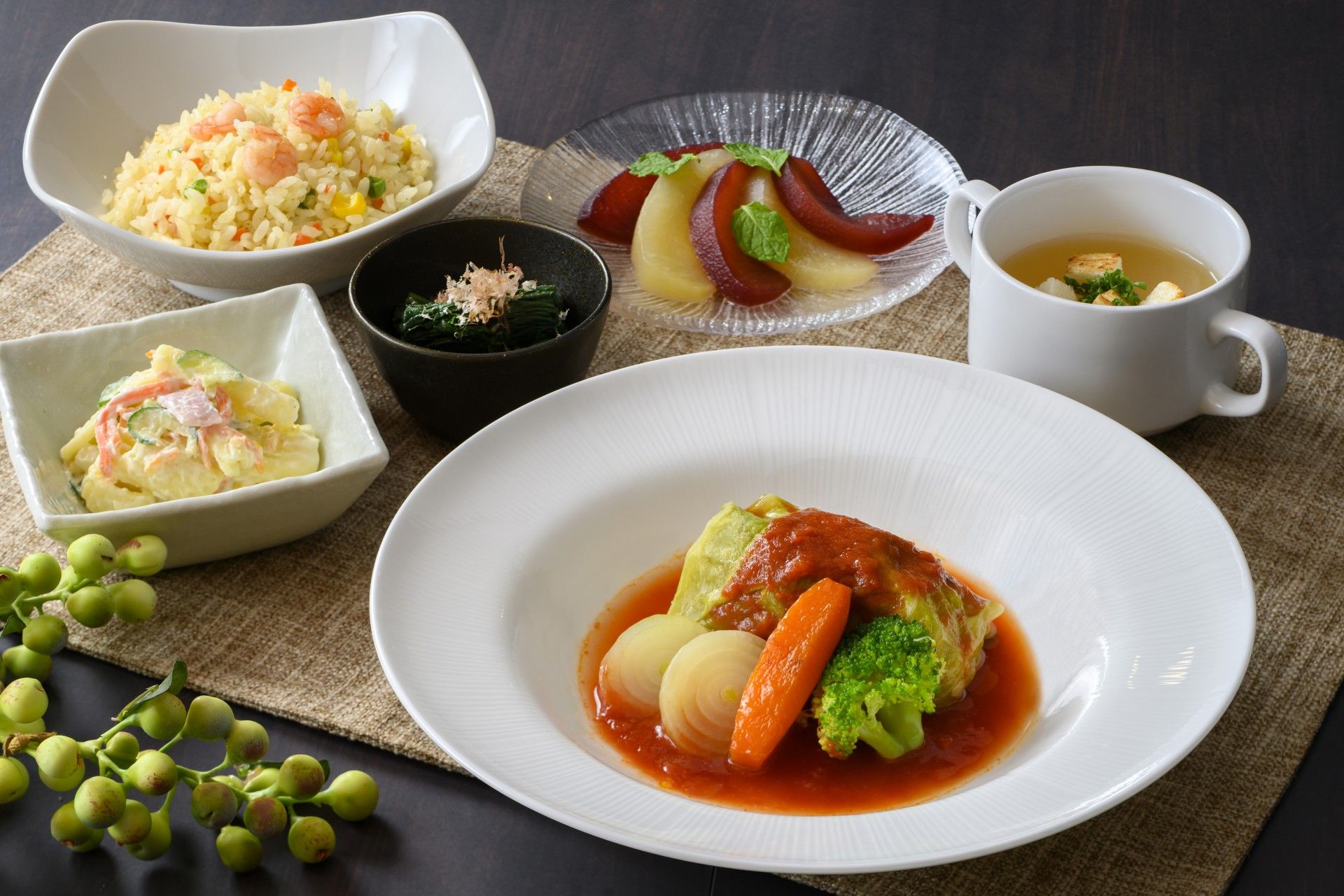 彩り豊かな食事