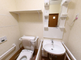 バリアフリーの洗面トイレ設備