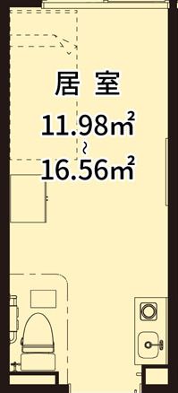 フォーユー東大阪の居室の間取り図