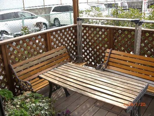 ウッドデッキ