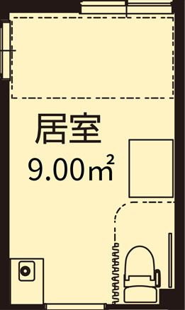 フォーユー八尾北の居室の間取り図